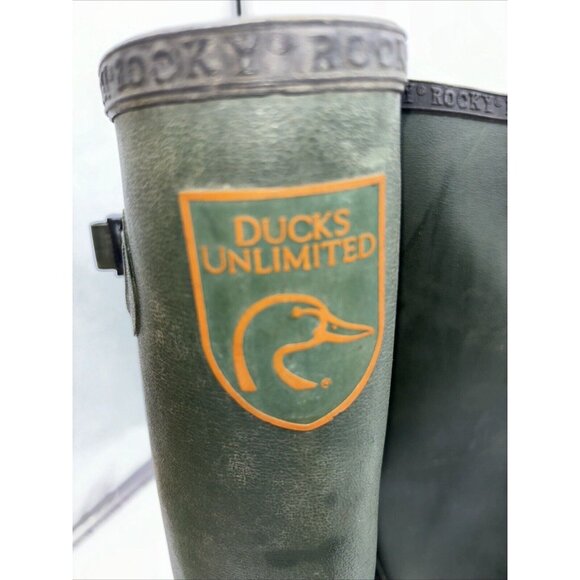 Rocky Ducks Unlimited Rubber hunting boots Mens 7 Women’s 9 - Picture 10 of 10